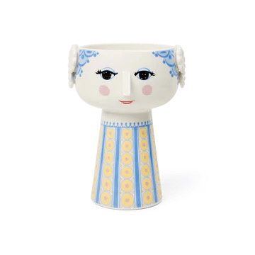 Eva Vase Blue 7.3&quot;