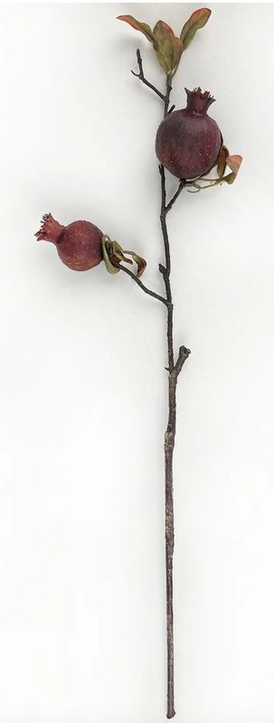 Burnished Pomegranate Stem Garnet Stem