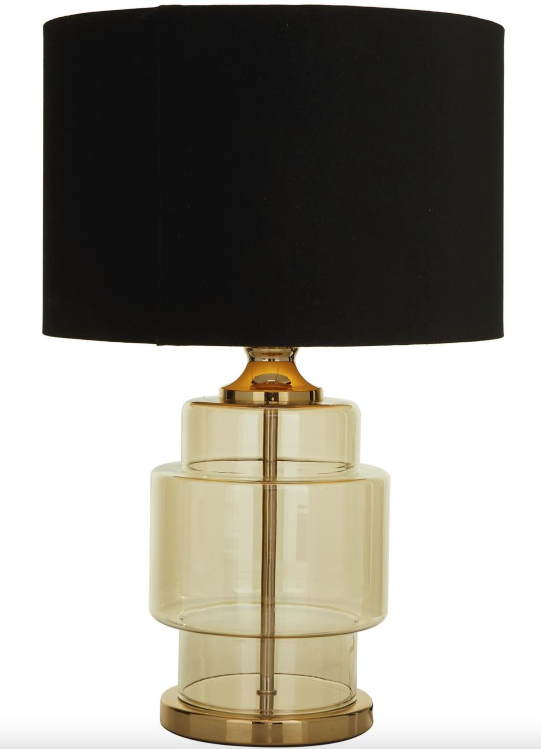 Gold Glass Transparent Base Table Lamp