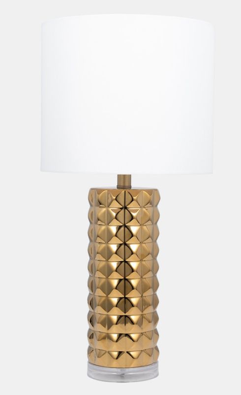 Gold Ceramic Table Lamp 25"