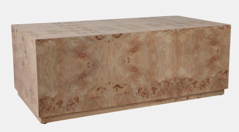 Burl Wood Coffee Table 47X24