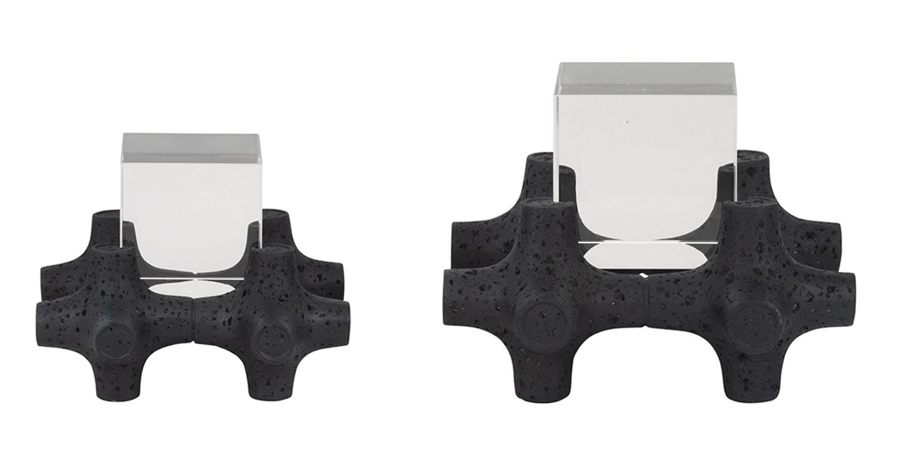 Barwa Black with Crystal Cubes