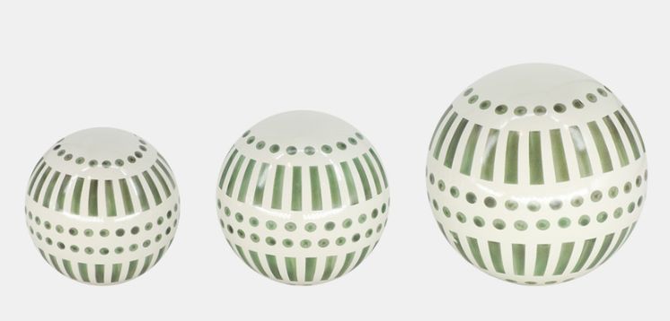 Sage Green Balls S/3