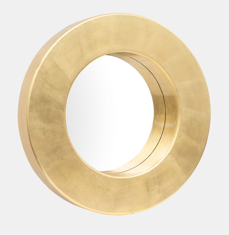 32x32 Gold Disc Mirror