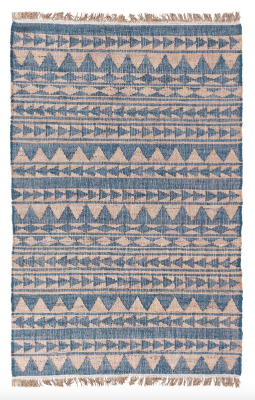 Solana Distressed Blue Natural 8x10