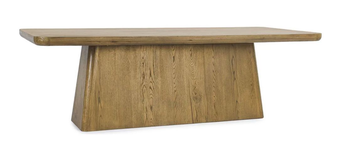 Orlando Oak 95&quot; Dining Table Light Brown