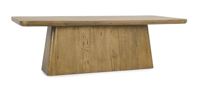 Orlando Oak 95&quot; Dining Table Light Brown