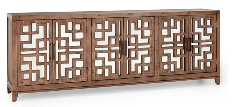 Arley Reclaimed Pine Cabinet Brown 98x18x36