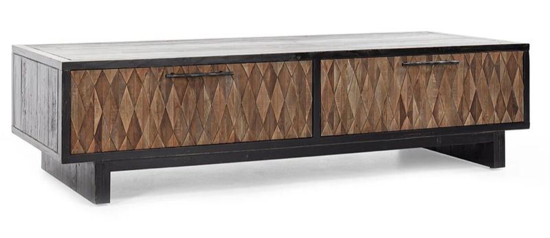 Anton 4Dwr Coffee Table Black/ Natural