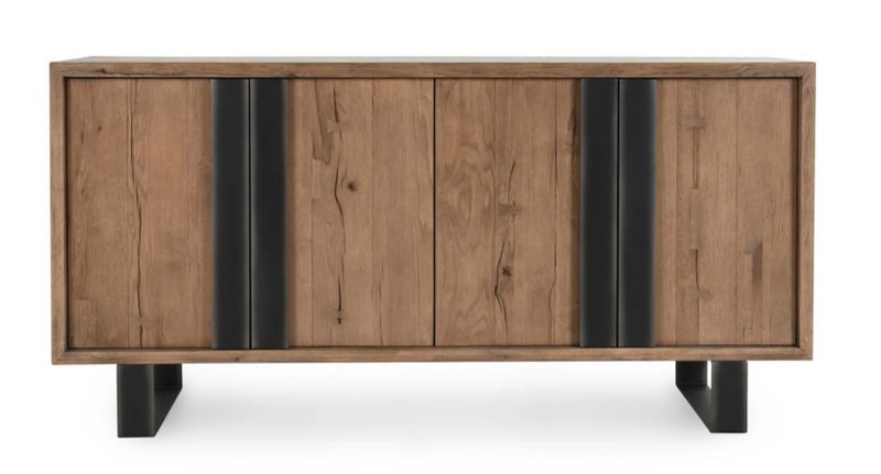 Danica Reclaimed Oak 4Dr Buffet Cafe Brown 72x18