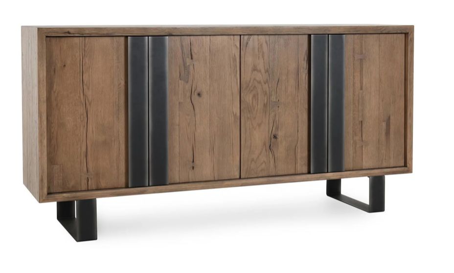 Danica Reclaimed Oak 4Dr Buffet Cafe Brown 72x18