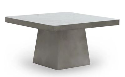 Far Marble/Metal 31" Square Coffee Table White/Slate Gray Far Marble/Metal 31" Square Coffee Table White/Slate Gray