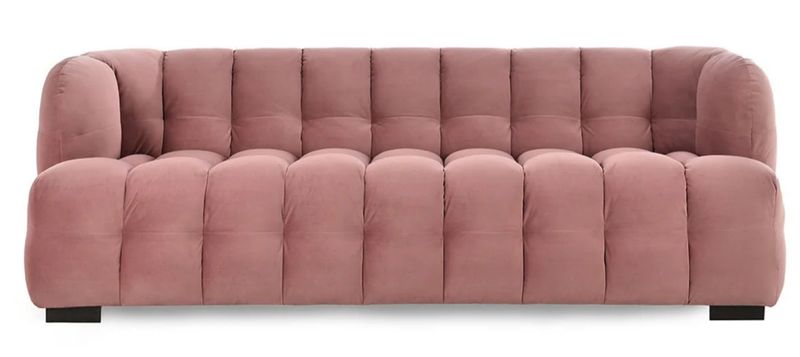 Petra Velvet 90" Sofa Blush