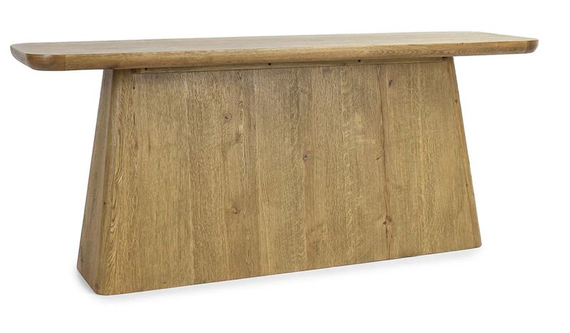 Orlando Oak Veneer 72&quot; Console Table Light Brown