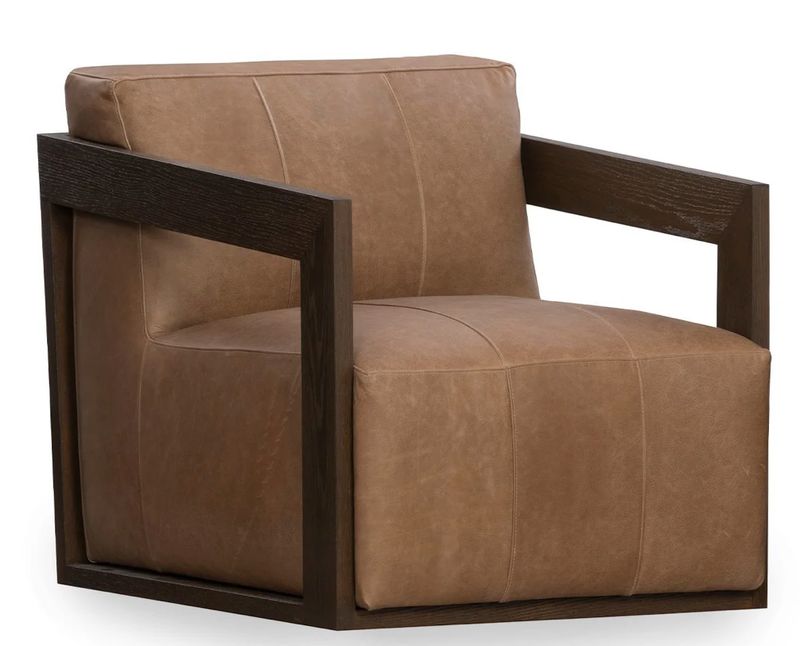 Joseph Swivel Accent Chair Toffee Brown