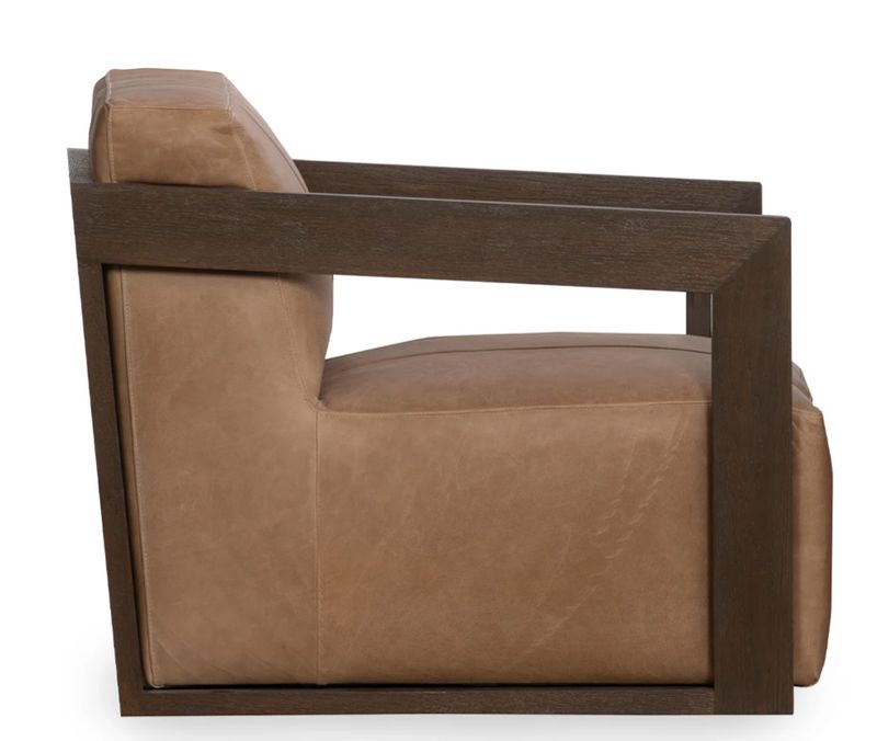 Joseph Swivel Accent Chair Toffee Brown