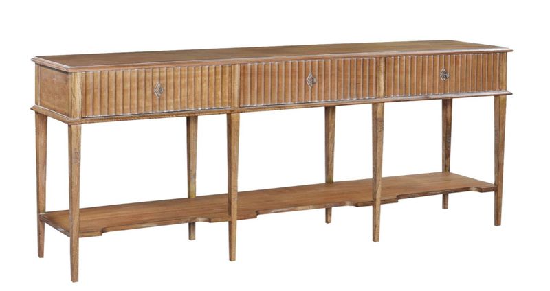 Taylor 3 Drawer Console Dark Pecan 90x35x18
