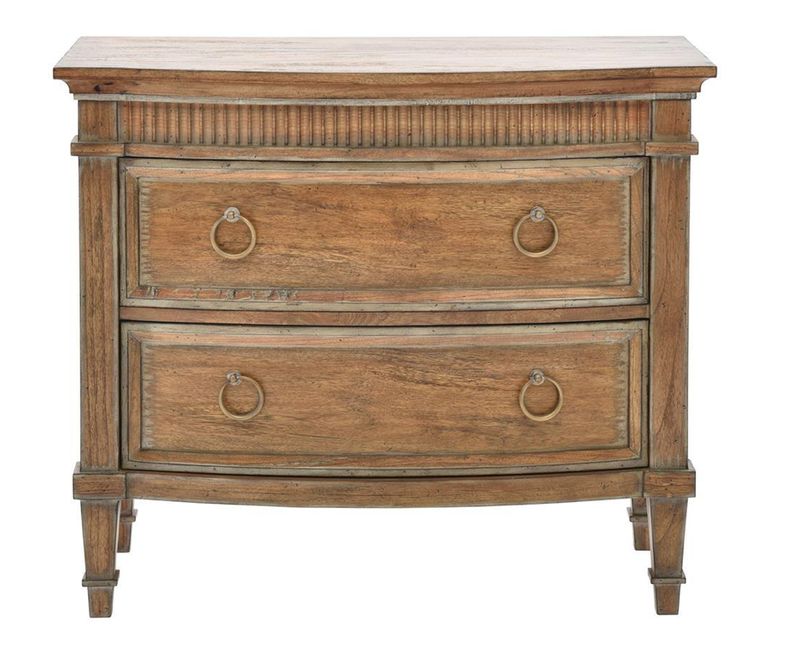 Camelot 2 Drawer Nightstand Tuscany Brown 32x36x18