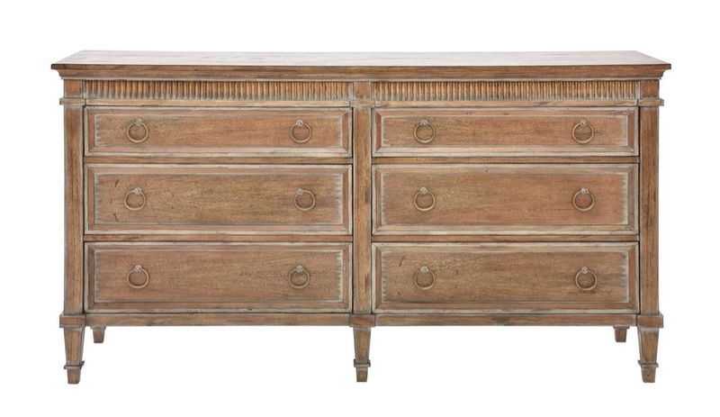 Camelot Tuscany Brown 6 Drawer Dresser