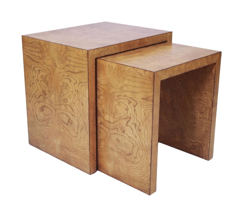 Burled William Nesting Tables