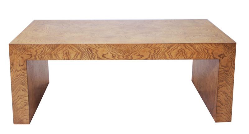 Burled William Cocktail Table 48x28x18