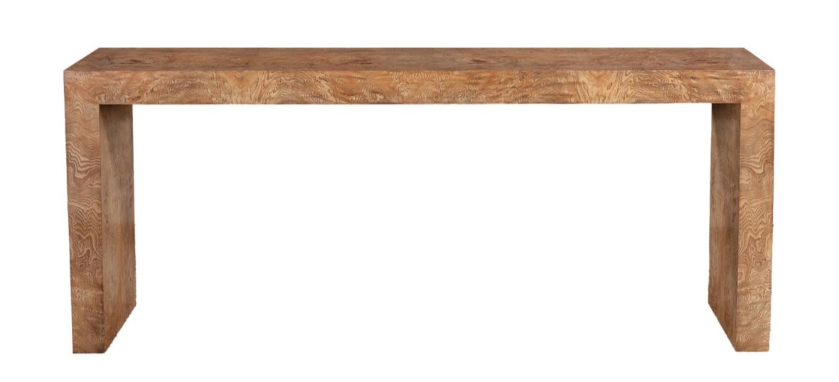 Burled William Console Table