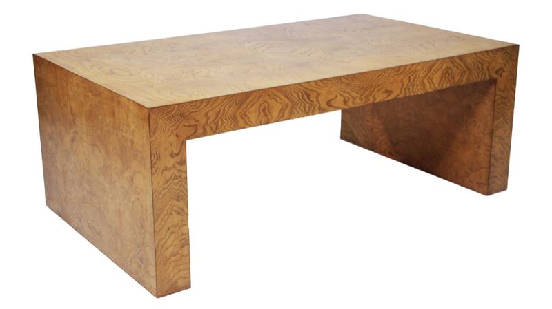 Burled William Cocktail Table 48x28x18