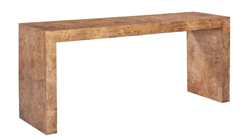 Burled William Console Table