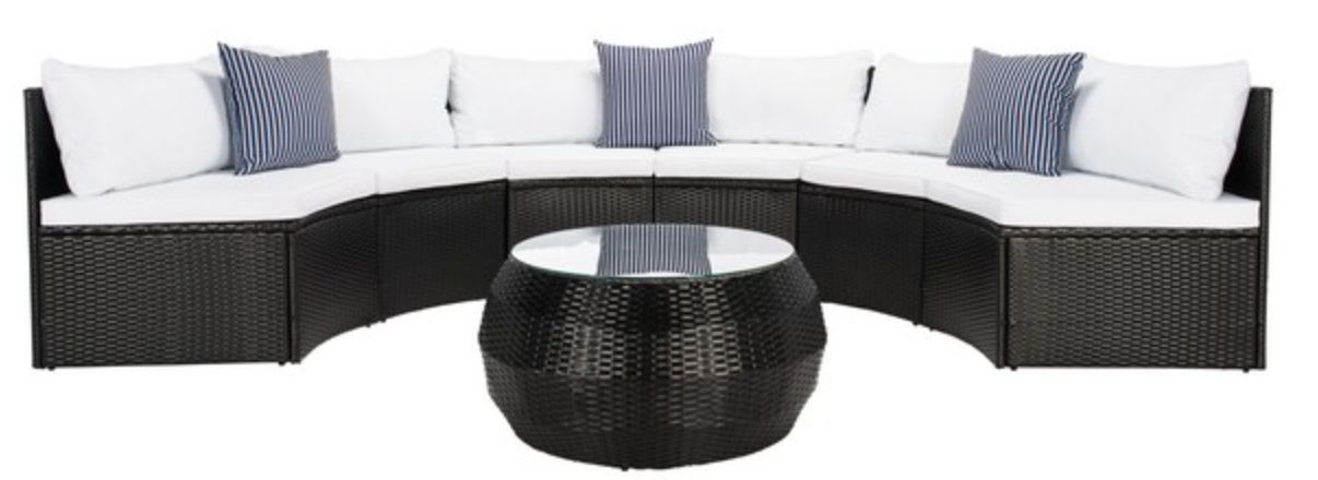 Black &amp; White Outdoor Living Set