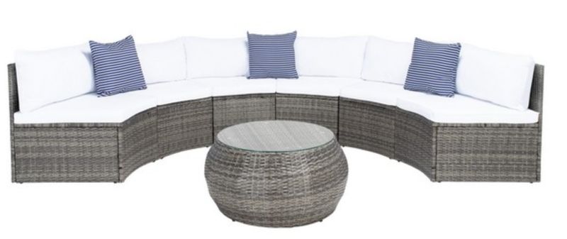 Grey Brown Outdoor Living Set