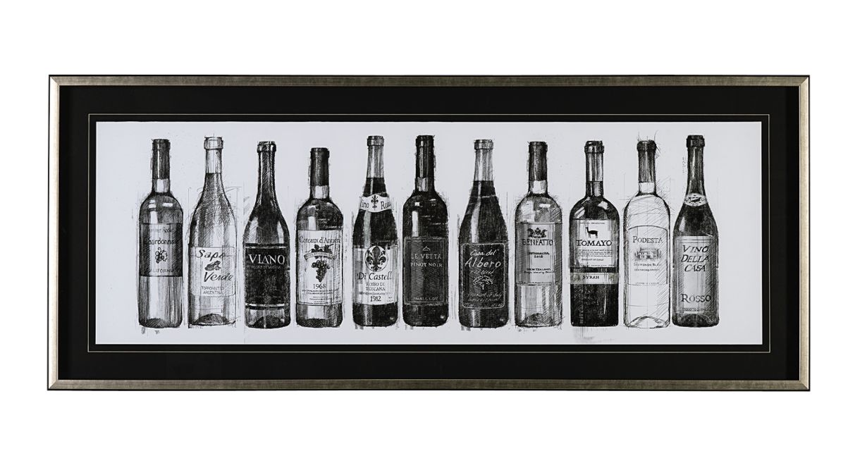 Wine Celler Crop Textured Framed Art Print Matted under Glass