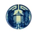 The Meaning Bread and Butter Plate Blue