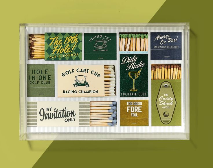 Golf Matchbook Tray Small