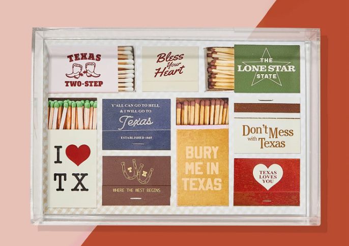 Texas Matchbook Tray Small