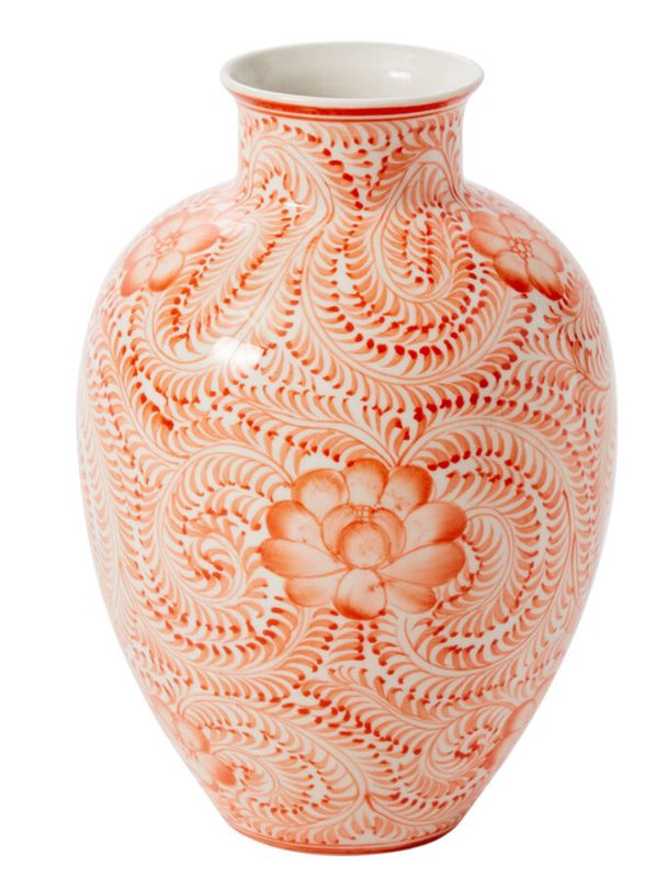 Eleanor Vase Coral Tall