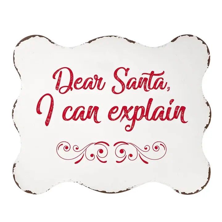 Metal Sign Santa I Can Explain
