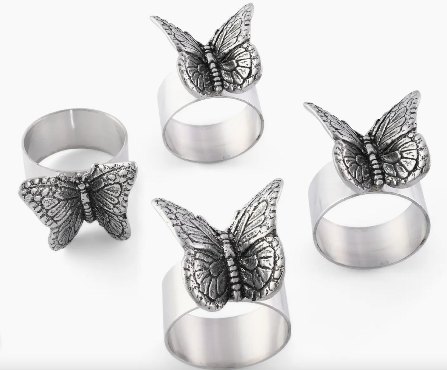 Butterfly Napkin Rings - Set of 4
