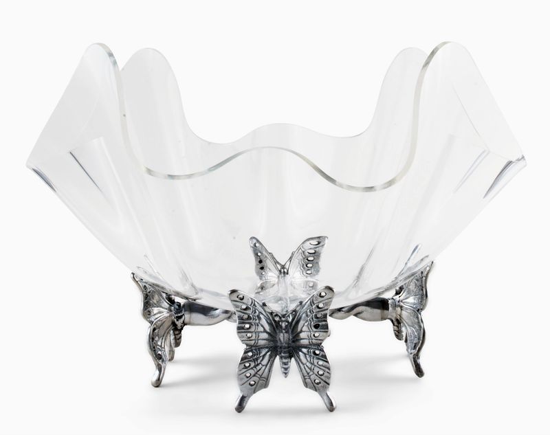 Butterfly Stand Acrylic Bowl
