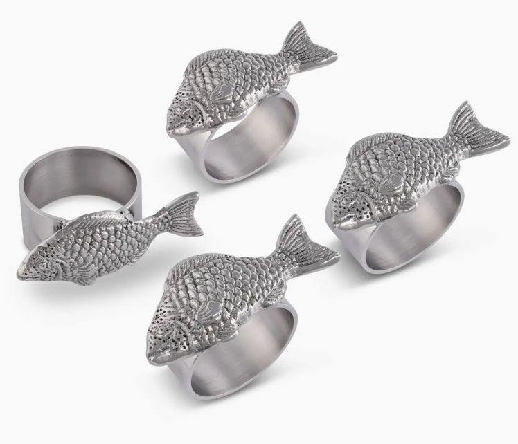 Fish Napkin Rings - Set of 4