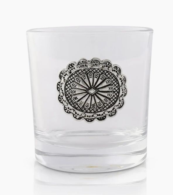 Western Concho Bar Glasses Set of 4