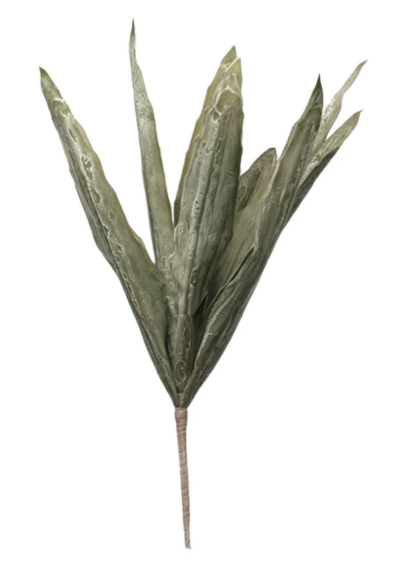 Faux Green Leaf Stem 31.5&quot;