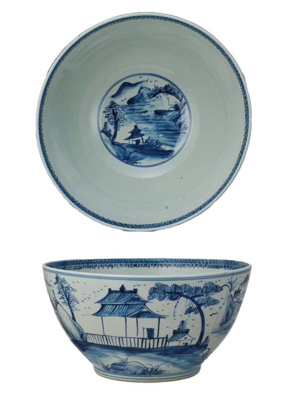 Hand-Painted Porcelain Vintage Reproduction Planter