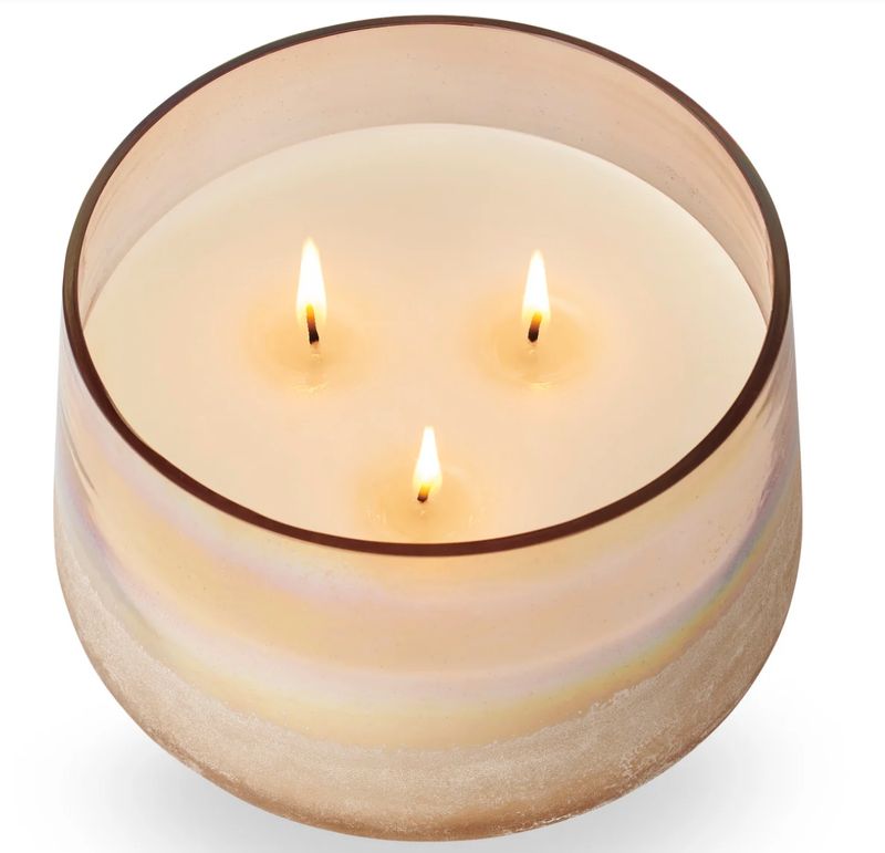 Large Coconut Milk Mango Glass Candle
