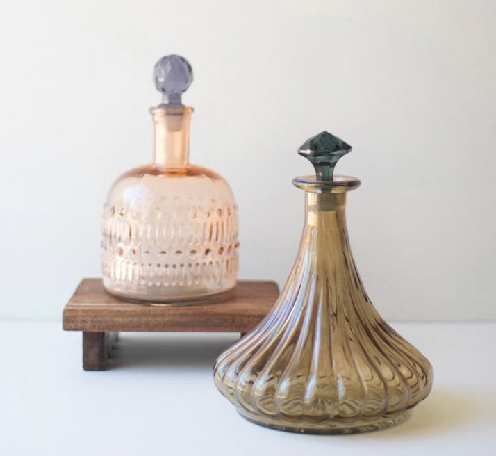 Glass Decanters Set of 2