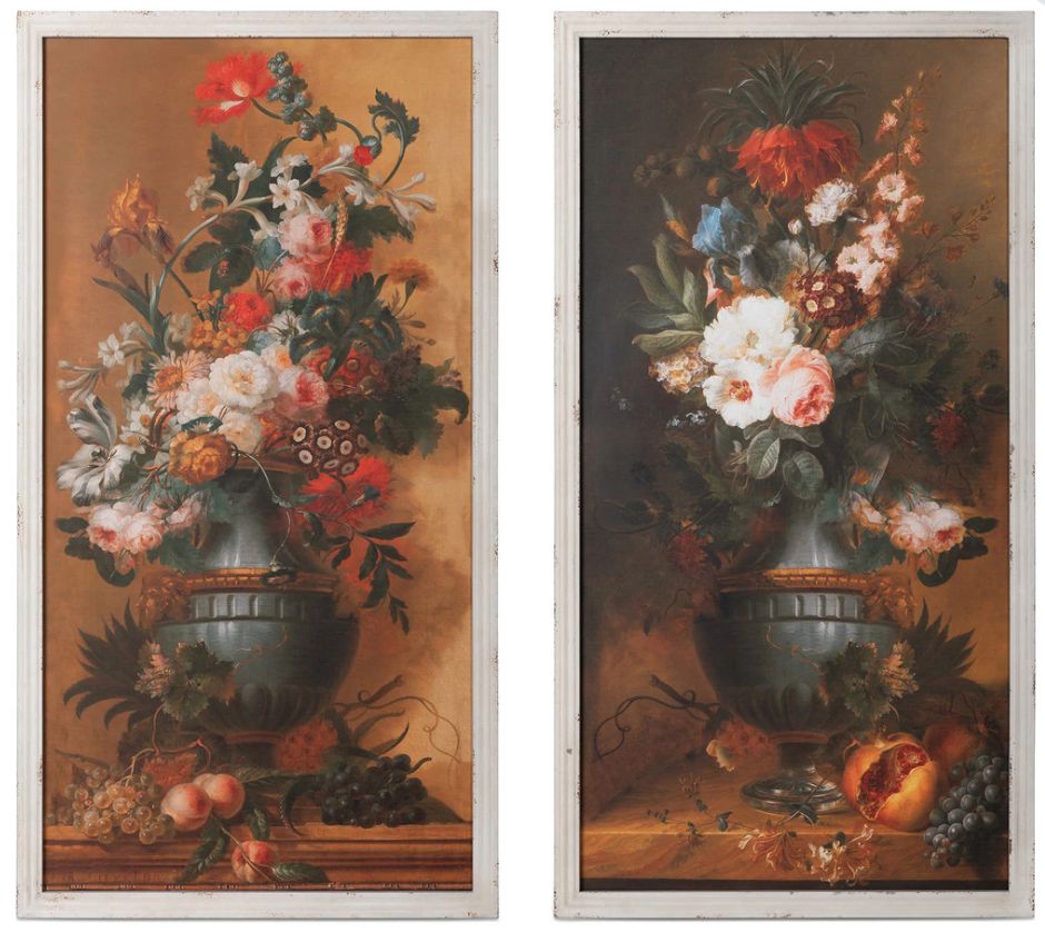 Southern Home Classic Floral Framed Prints Set of 2