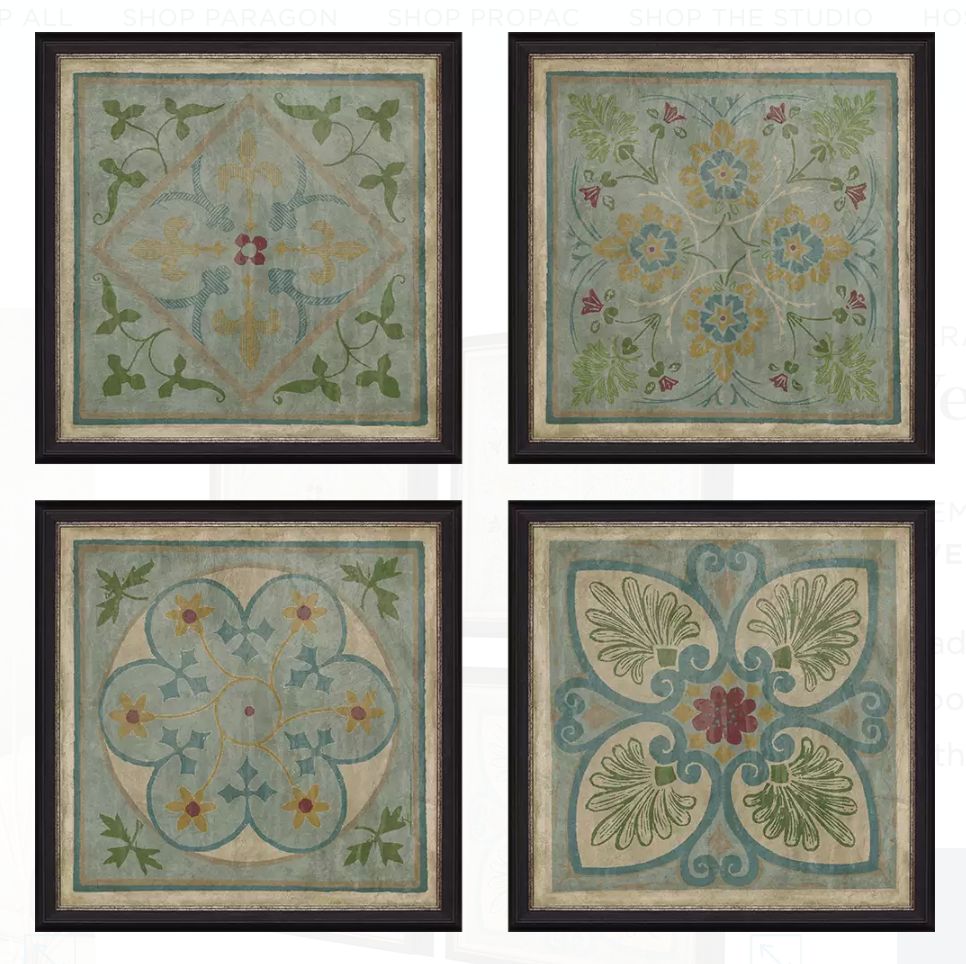 Verdigris Pattern S/4