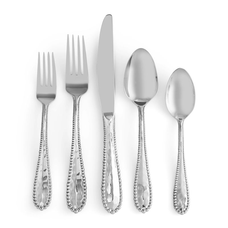 Molten 5 Pc Flatware Set Silver