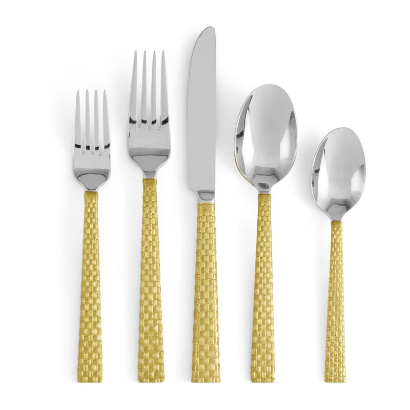 Palm Gold 5 Pc Flatware Set