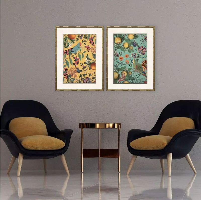 Floral Fruit Garden S/2