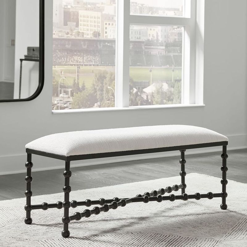 Iron Drop Bench Lg 48W X 21H X 16D